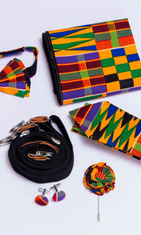 African print tie