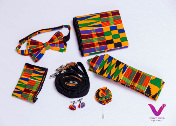 African print tie