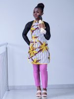 Floral African Print Apron | #3| #5 - Image 3