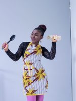 Floral African Print Apron | #3| #5 - Image 4