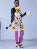 Floral African Print Apron | #4