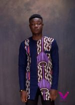 African Print Long Sleeve Shirt | S | #5