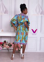Yaa African Print Dress with Butterfly Arms | S-M - Image 2