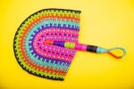 Home Décor Straw Woven Fan - Image 3