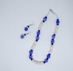 Glass-Beaded Necklace | Blue - Image 3