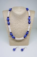 Glass-Beaded Necklace | Blue