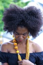 Yaaba Seed Beaded Necklace| Gold