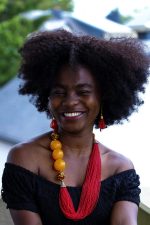 Yaaba Seed Beaded Necklace| Red - Image 2