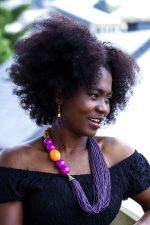 Yaaba Seed Beaded Necklace| Purple