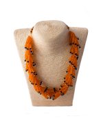 Orange Christmas Tree Necklace