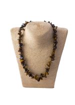 Tiger Eye Chip Stone Necklace