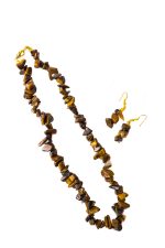 Tiger Eye Chip Stone Necklace - Image 3