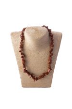 Coffee Brown Chip Stone Necklace