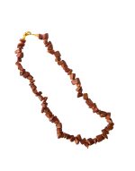 Coffee Brown Chip Stone Necklace - Image 2