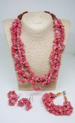 4-Strand chip-stone Necklace | #2