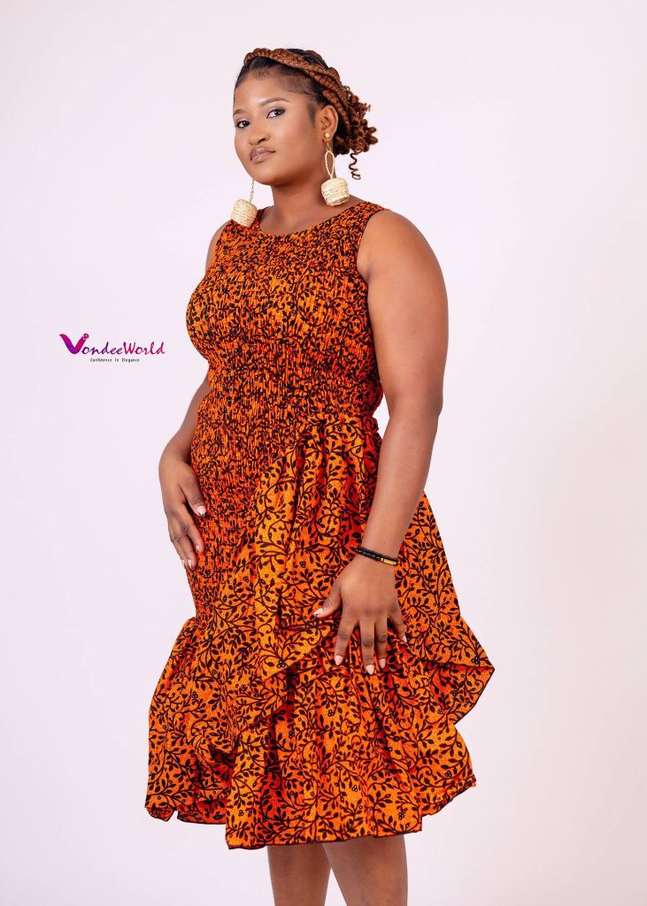 VERO Perfect African Print Bodycon Slant Dress | VondeeWorld