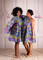 3# NANCY 1-Hand Shift African Print Dress - Image 5