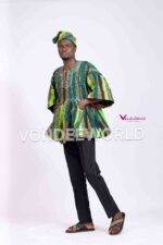 Ajuwa– Heritage Ghana Batakari Smock Shirt - Image 3